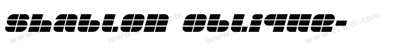 Shablon Oblique字体转换